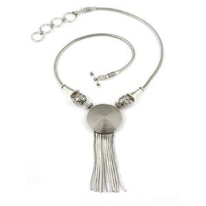 Beautiful Sterling Silver Disc Necklace